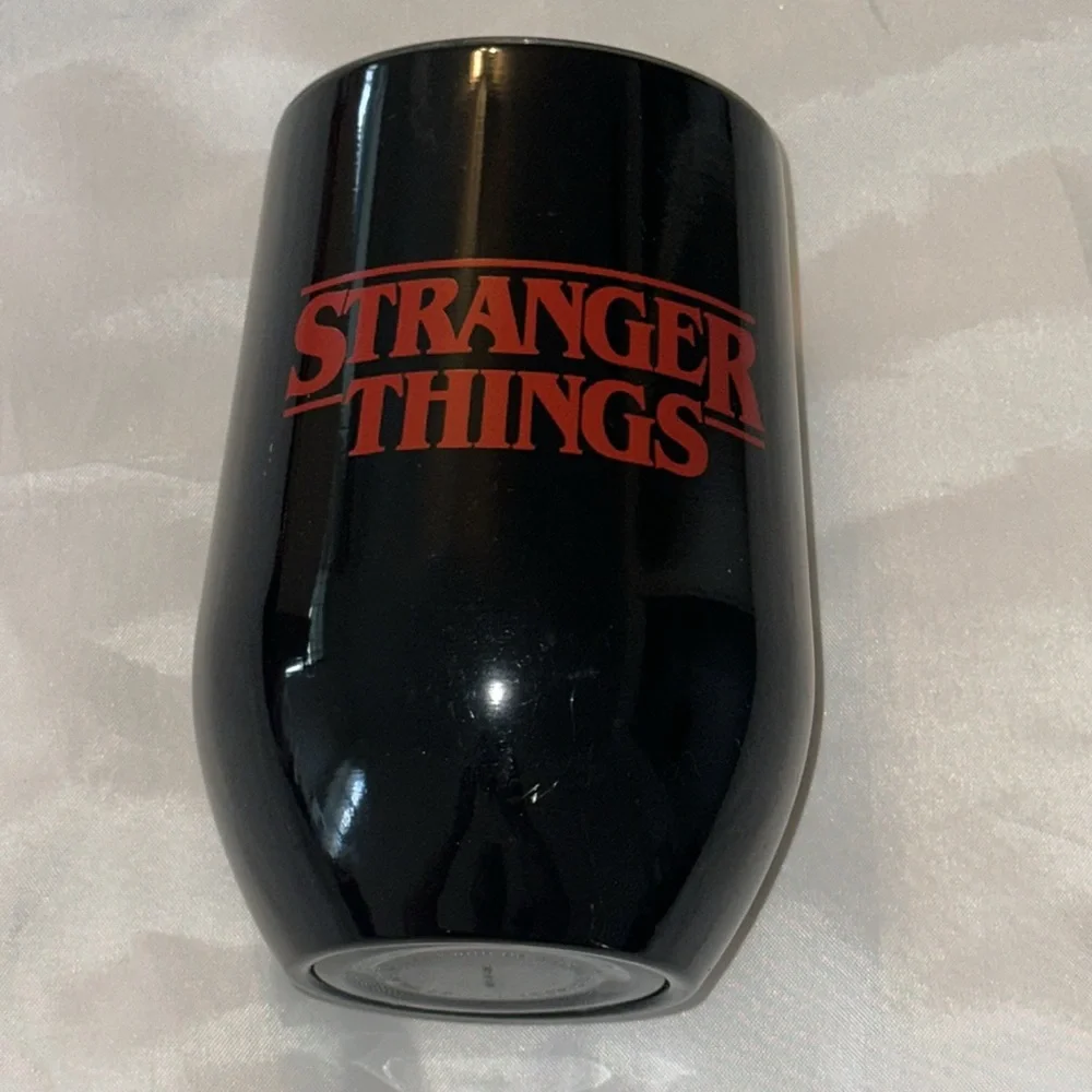Stranger Things Tumbler Wine Glass Netflix Short Cup 13.53 Oz‎ NEW